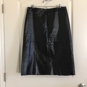Gap black Leather skirt